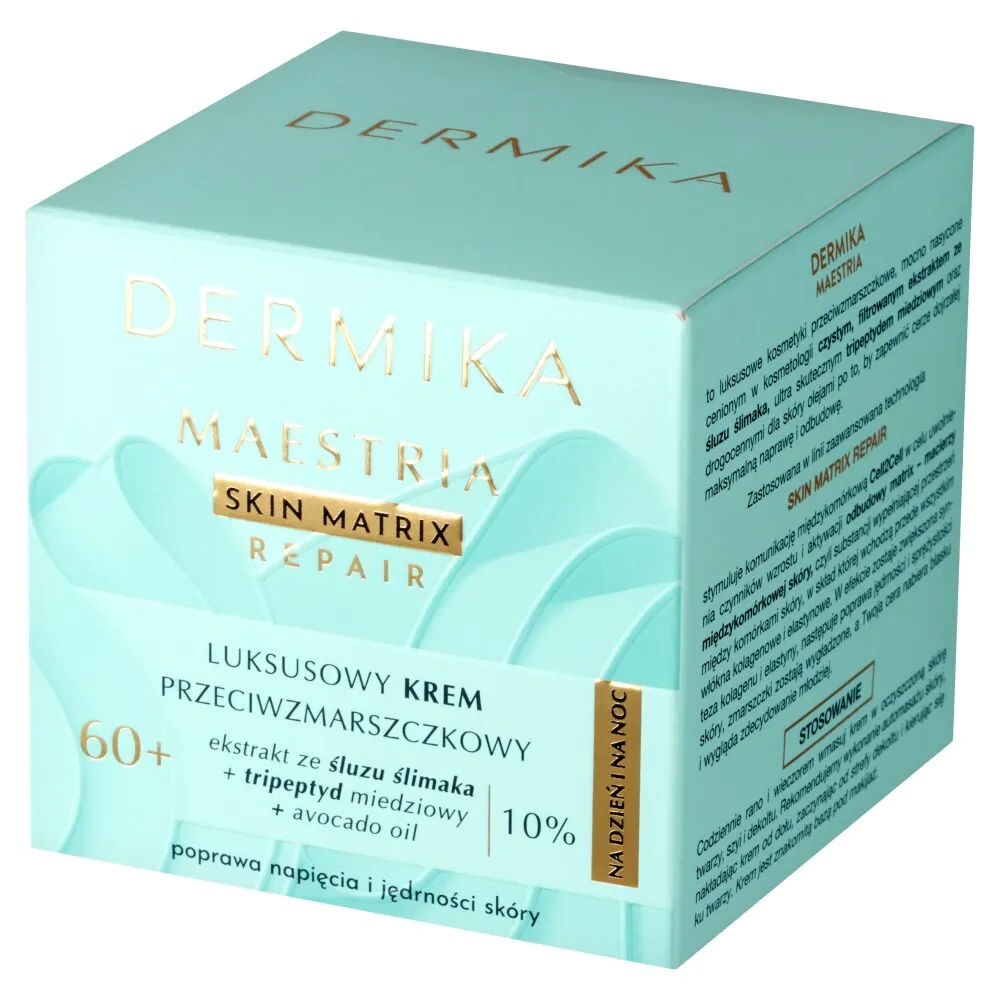 Dermika Maestria Luksusowy krem przeciwzmarszczkowy 60+ na dzień i na noc 50ml