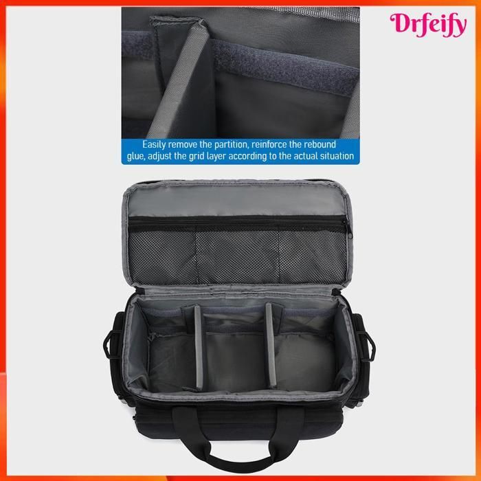 Bolso para cámara réflex digital Akozon, bolso para cámara, bolso de hombro para cámara óptica, negro