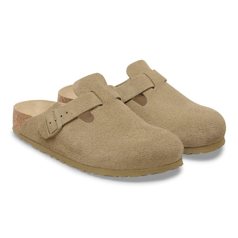 Boston plantare morbido Pelle scamosciata - Faded Khaki Faded Khaki