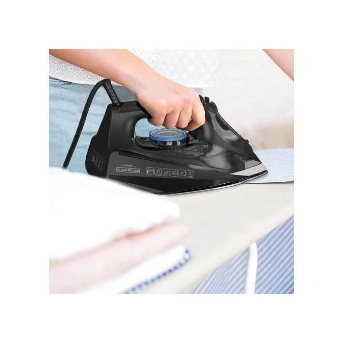 BLACK & DECKER - Plancha - 2800W - Vapor de 45 g/min - Potencia de vapor de 170 g/min - Azul/Negro - BXIR2805E