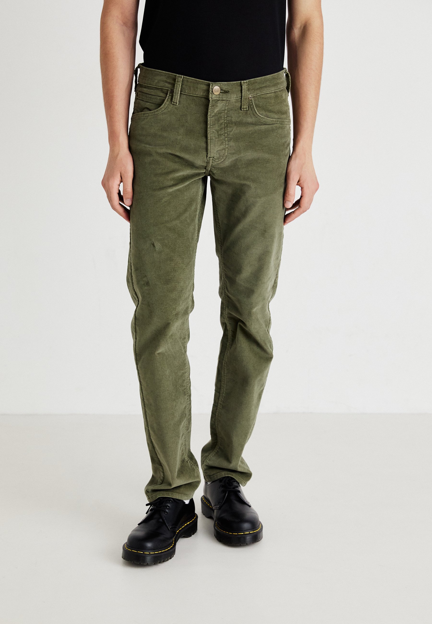 Pantalon Lee DAREN ZIP FLY - vert mercantile