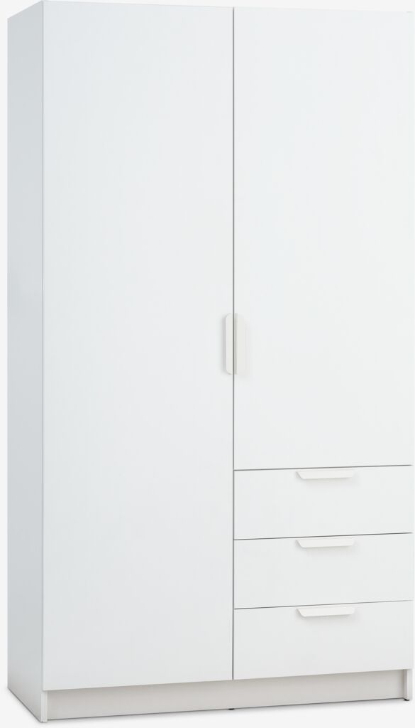 JENSLEV ormarić JENSLEV 96x176 2 vrata 3 ladice bijeli