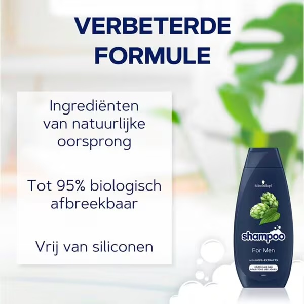 Schwarzkopf vīriešu šampūns<br>400 ml