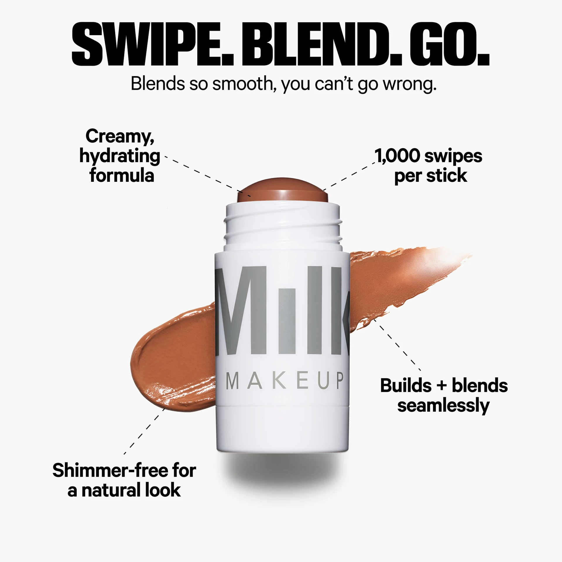 Bronzant mat în stick copt - MILK Makeup