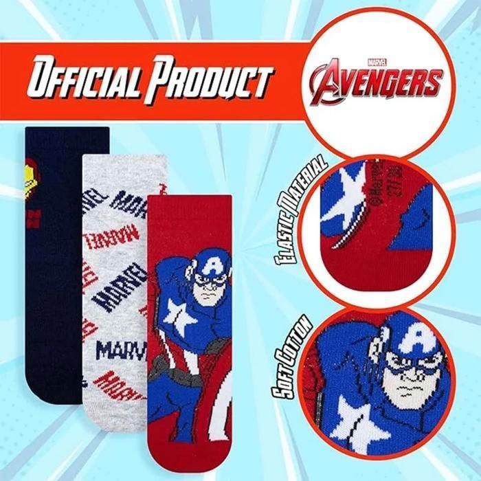 Set mit 3 Paar MARVEL 