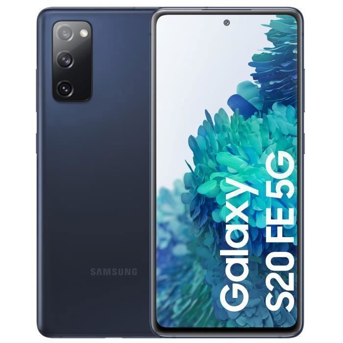 Smartphone - SAMSUNG - Galaxy S20FE 5G - 128 GB - Blauw - Enkele simkaart - Amerikaanse versie (Verenigde Staten)