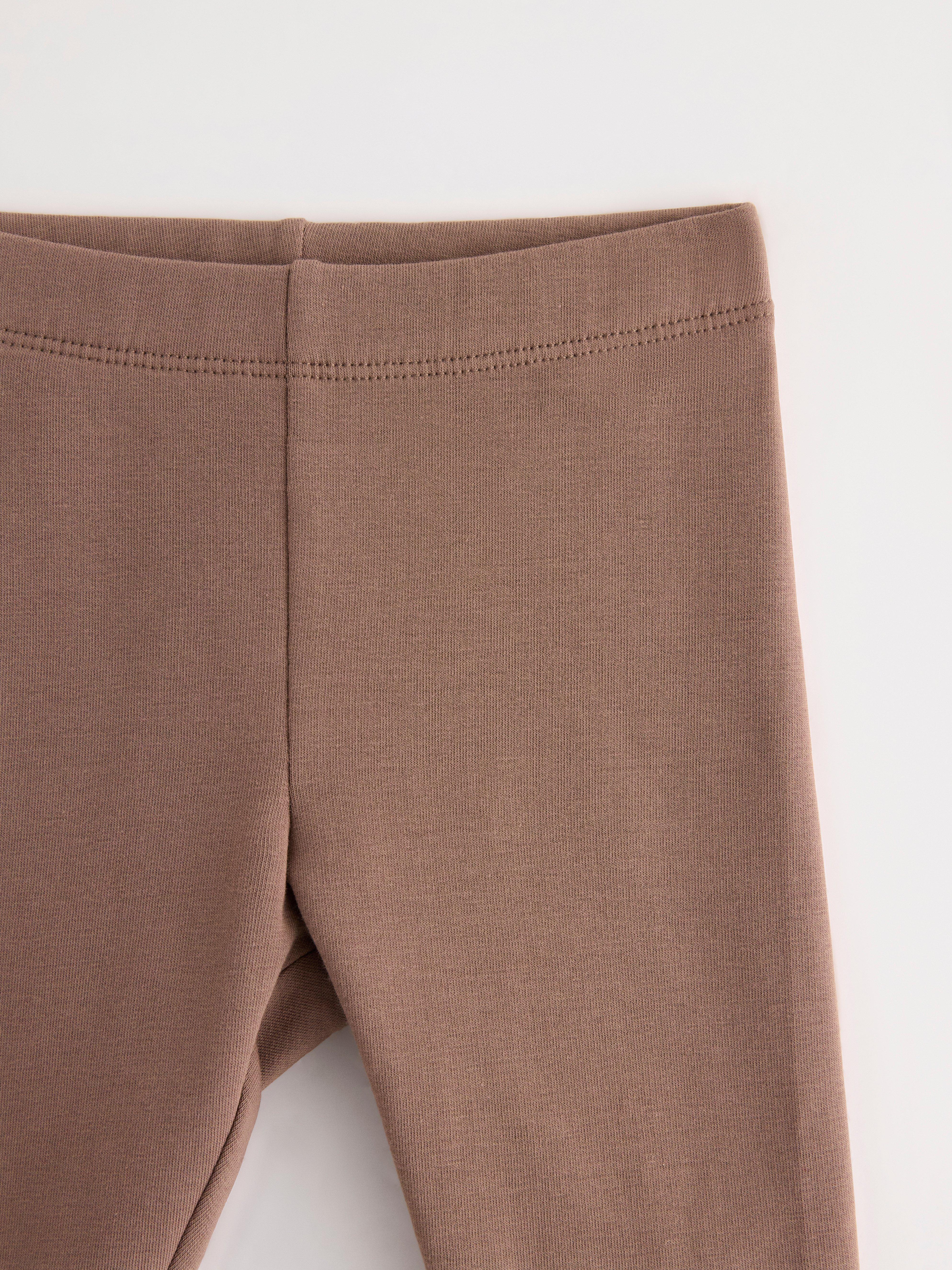 Leggings avec intérieur brossé kaki foncé