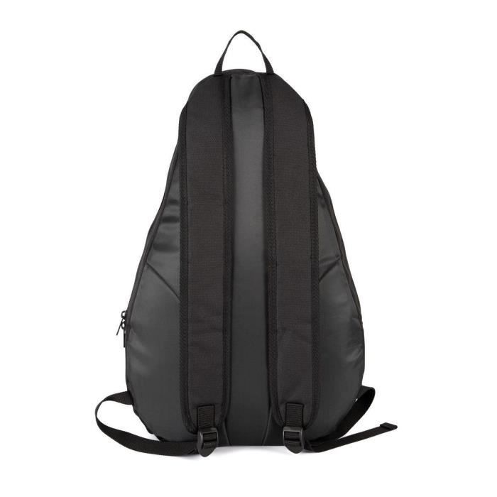Sac à dos porte raquette de padel - KIMOOD - KI0382 - 2 compartiments - 100% polyester recyclé - Noir