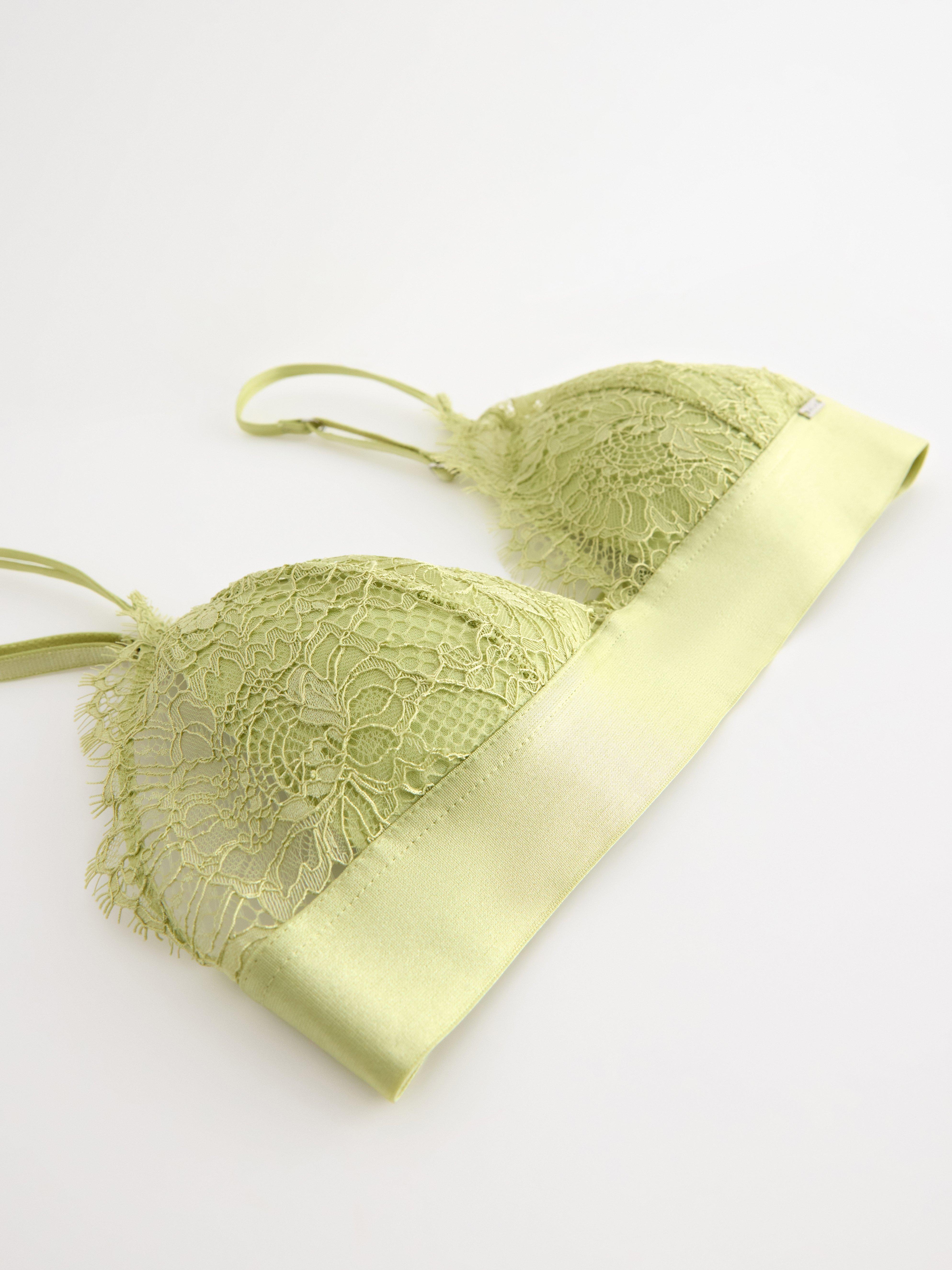 ella m – Bralette Verde claro empolvado