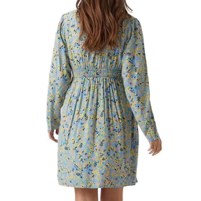 Mamalicious Tess Women's Blue/Yellow Nursing Dress
