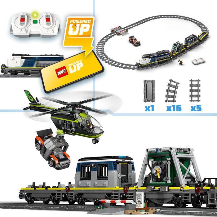 LEGO City  60508 Le Braquage du Train de Police - Jouet de Construction dès 7 ans - Cadeau