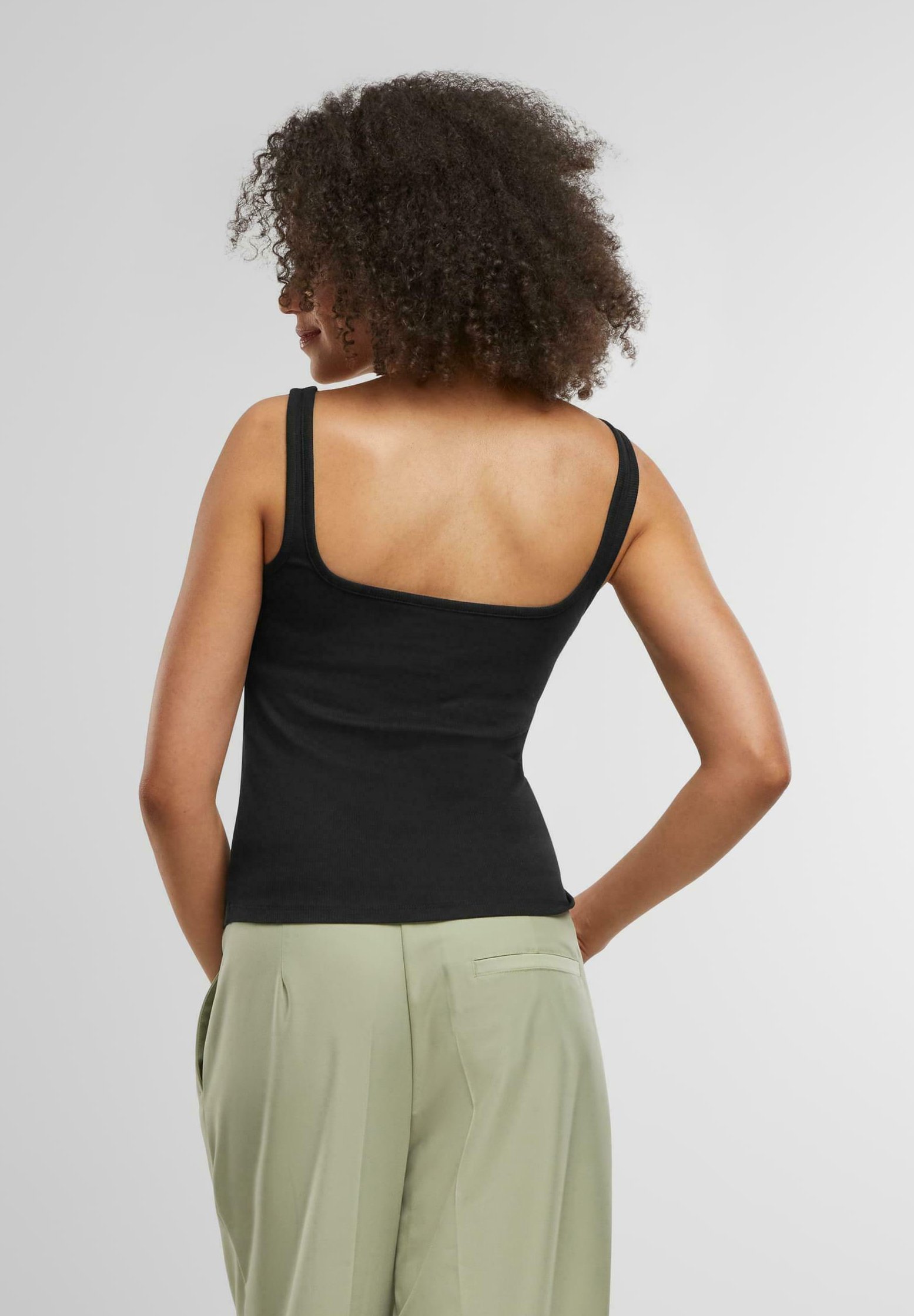 Urban Classics WIDE NECK 2-PACK - Top - zwart poederblauw