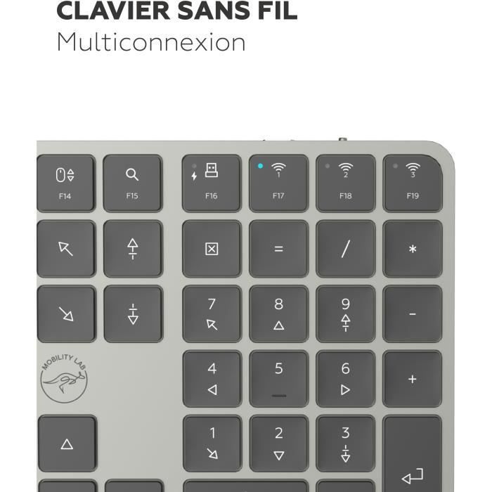 Tastiera - Tasti piatti - MOBILITY LAB - KP430W - Dimensioni standard - AZERTY - Senza retroilluminazione