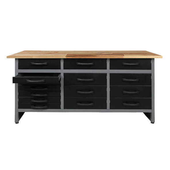 Werkbank Konny, 15 Schieber, 160x85cm