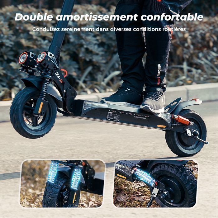 Trottinette Electrique iScooter ix4 Pour Adulte 150kg Puissante 800W 10