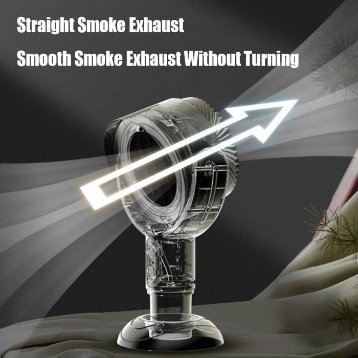 Tabletop extractor hood, negative ion, portable, USB, low noise, adjustable height, 3000mAh, black