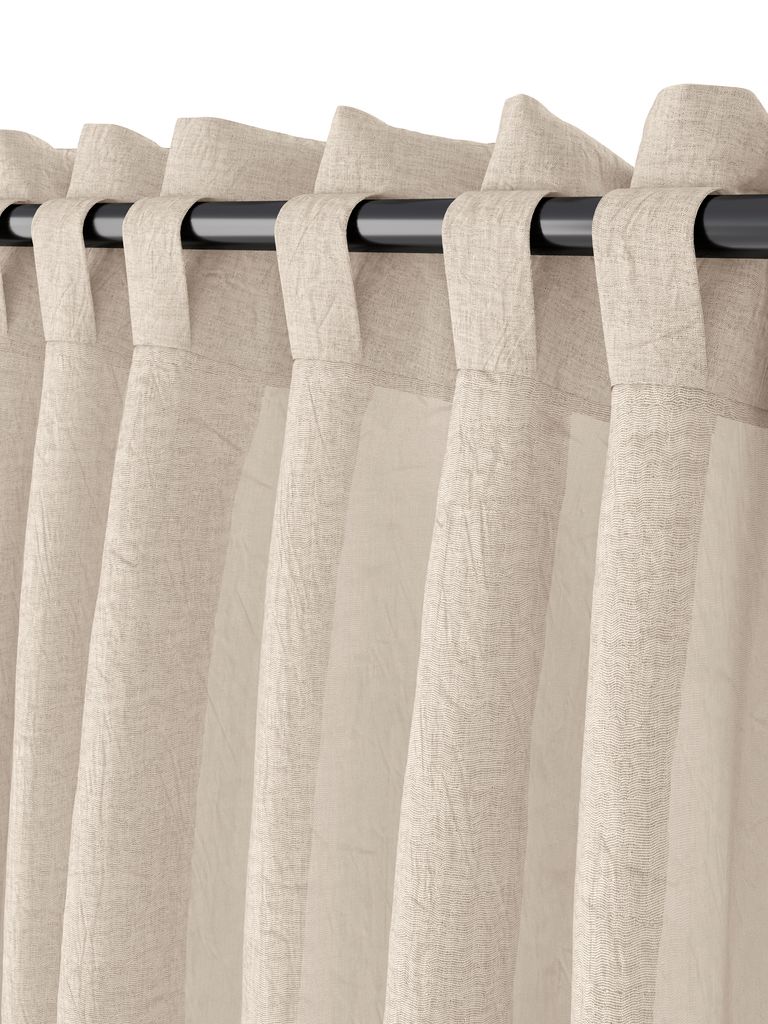 BOLMEN BOLMEN zavesa 1x140x300cm zvita v toplo sivi barvi