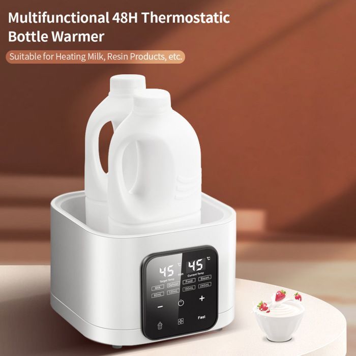 Calientabiberones 4 en 1 con control de temperatura, calientaleches con pantalla LCD digital, calentamiento rápido, ideal para viajes y para el hogar.
