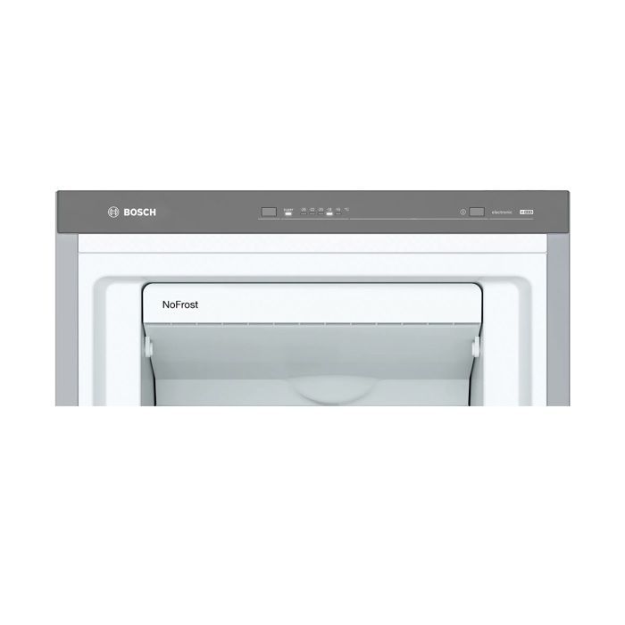 Congelatore verticale - BOSCH SER4 - GSN36VLEP - Classe energetica E - 242 L - 186 x 60 x 65 cm - Acciaio inox