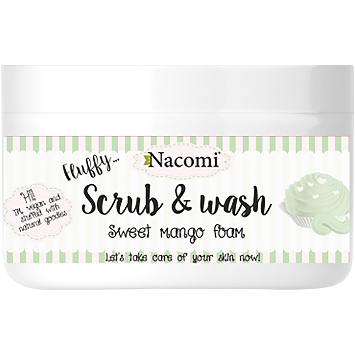 Nacomi peelingová a čistiaca telová pena 180g Mango