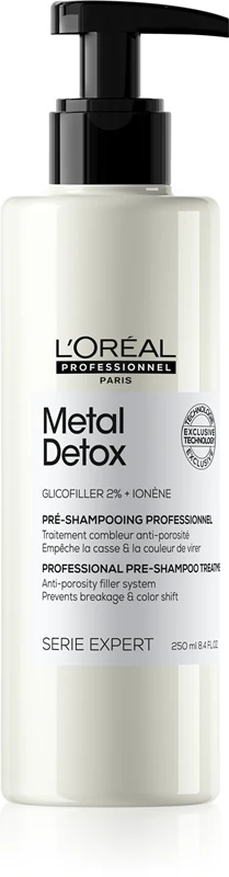 L'Oréal Professionnel Serie Expert Metal Detox, negovalna predigra za nego barvanih in poškodovanih las.
