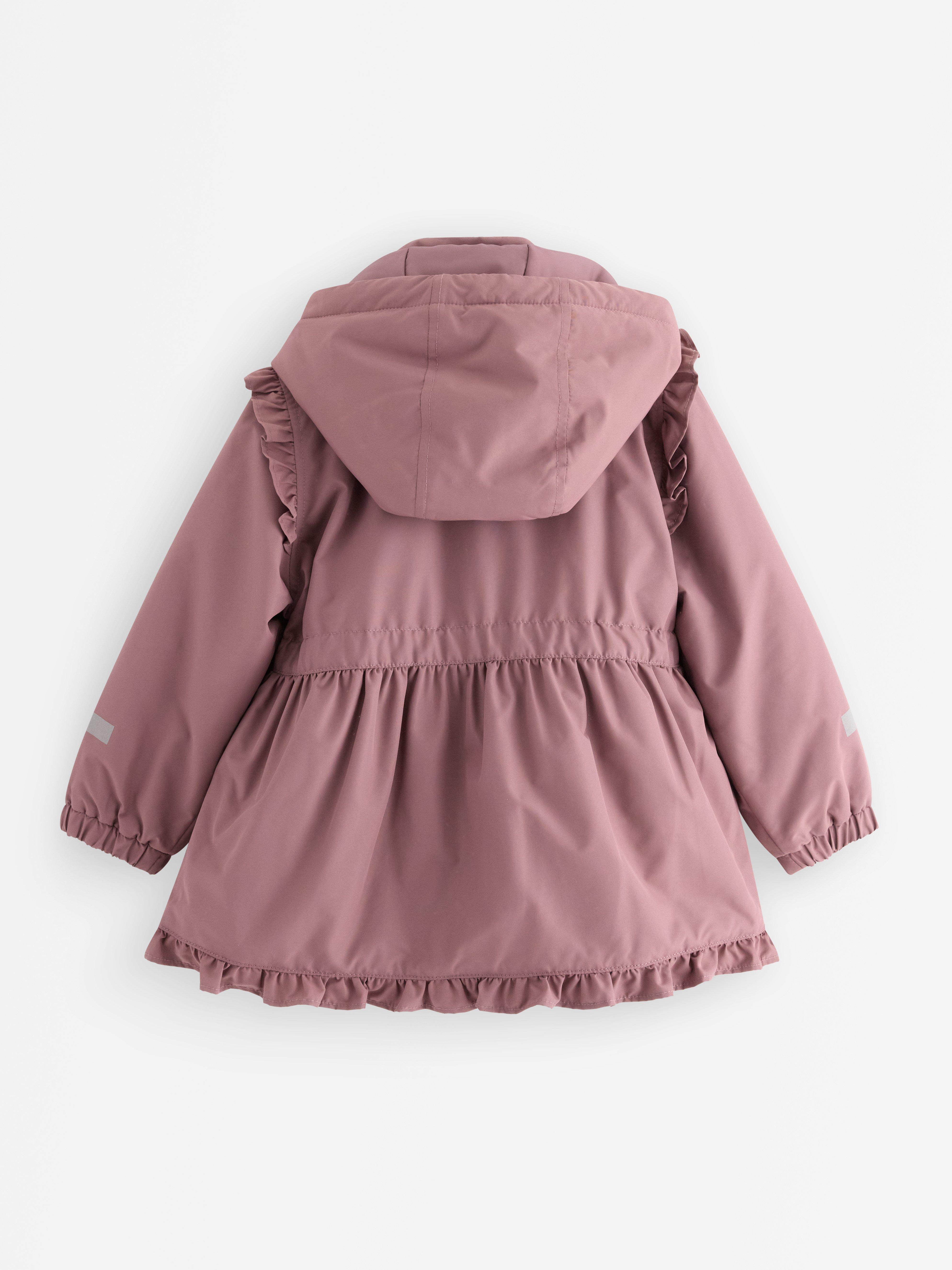 Prošívaná bunda s volánky Dusty Lilac