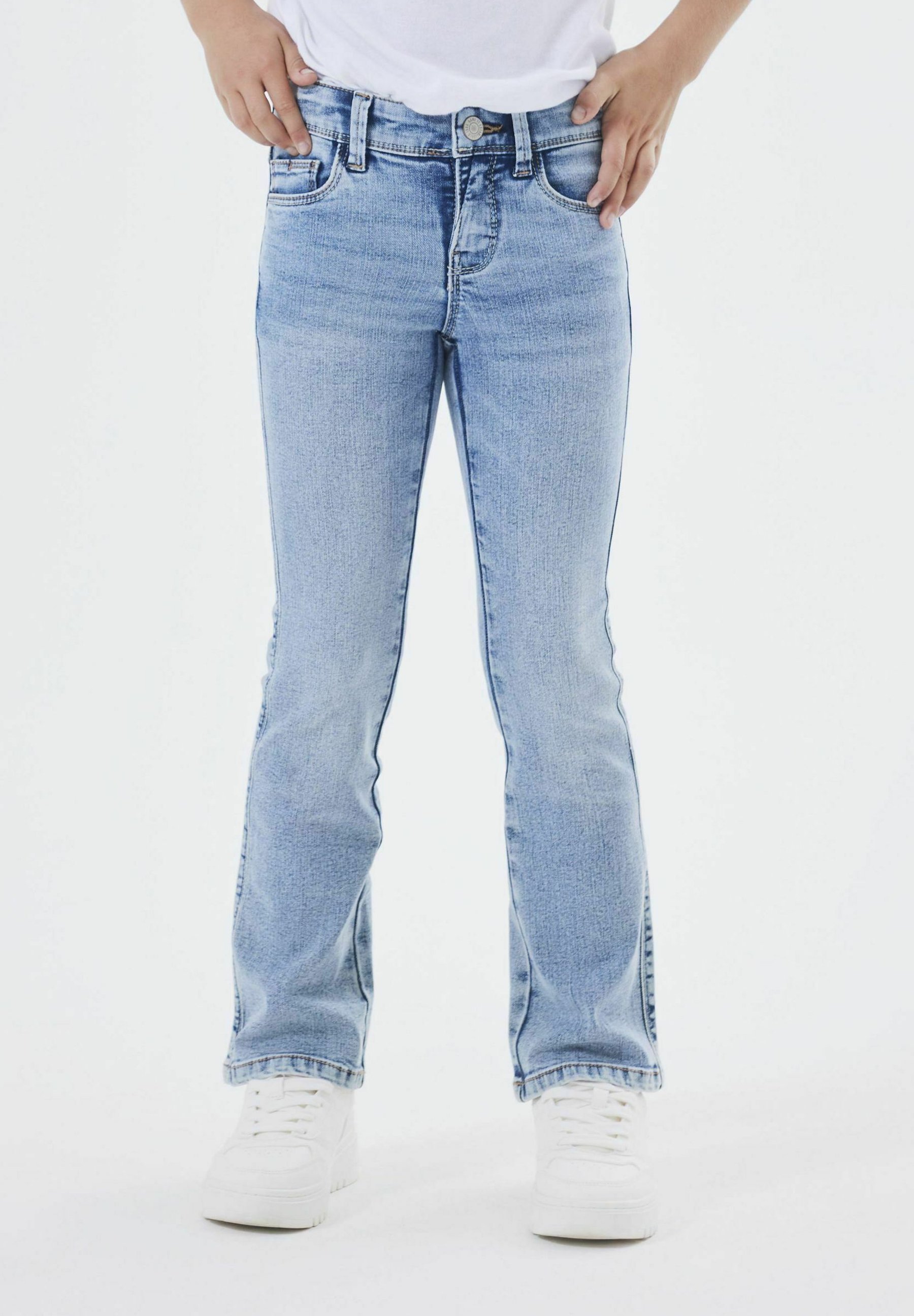 Appelez-le NKFPOLLY - Jean droit - denim bleu clair
