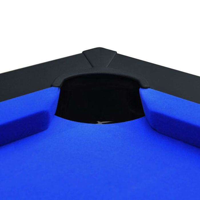 Mesa de sinuca conversível preta com feltro azul - Eddie - Rendez-Vous Déco