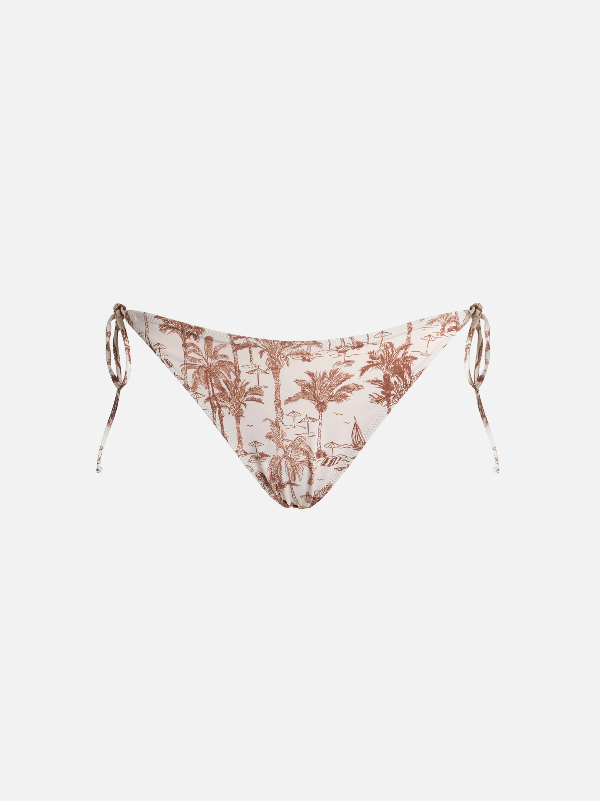 Klassieke zwembroek voor dames in Toile de Jouy Virgo.