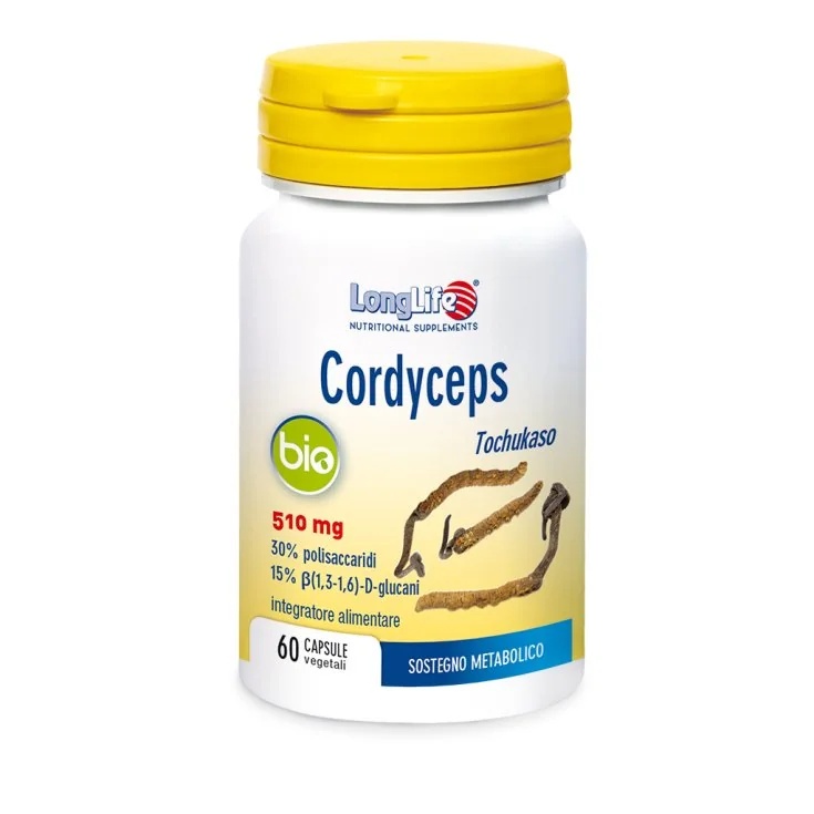 LONG LIFE Longlife Cordyceps Organic 60 tabletten Voedingssupplement