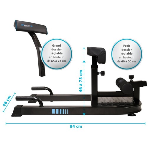 Aparato Multifuncion Sentadillas Profundas Squat Fortius 84 X 48 X 73 Cm Con Doble Respaldo