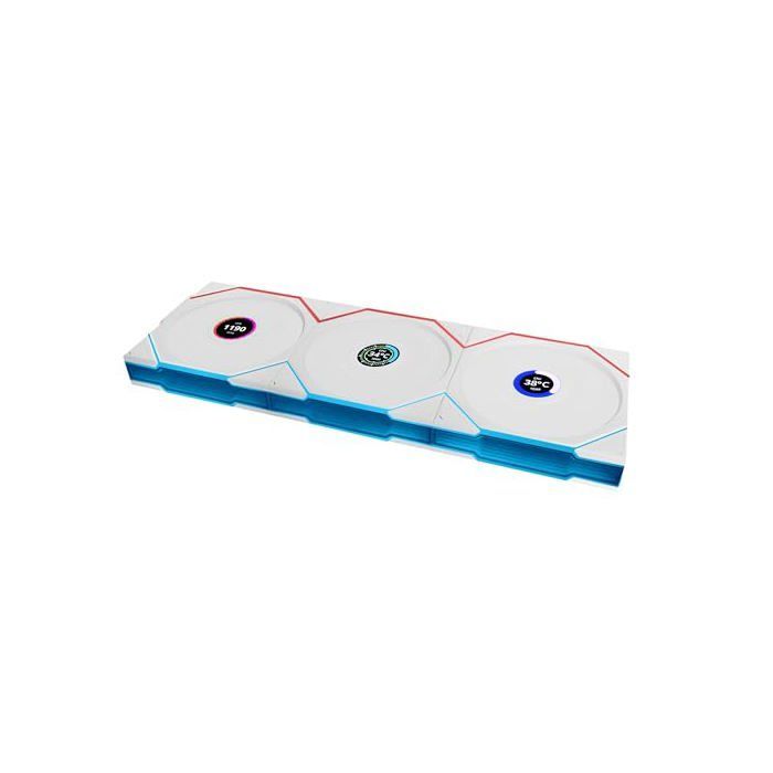 Ventilator - LIAN LI - UNI FAN TL Ss - ARGB - 3x120mm - Wit - LCD-bediening