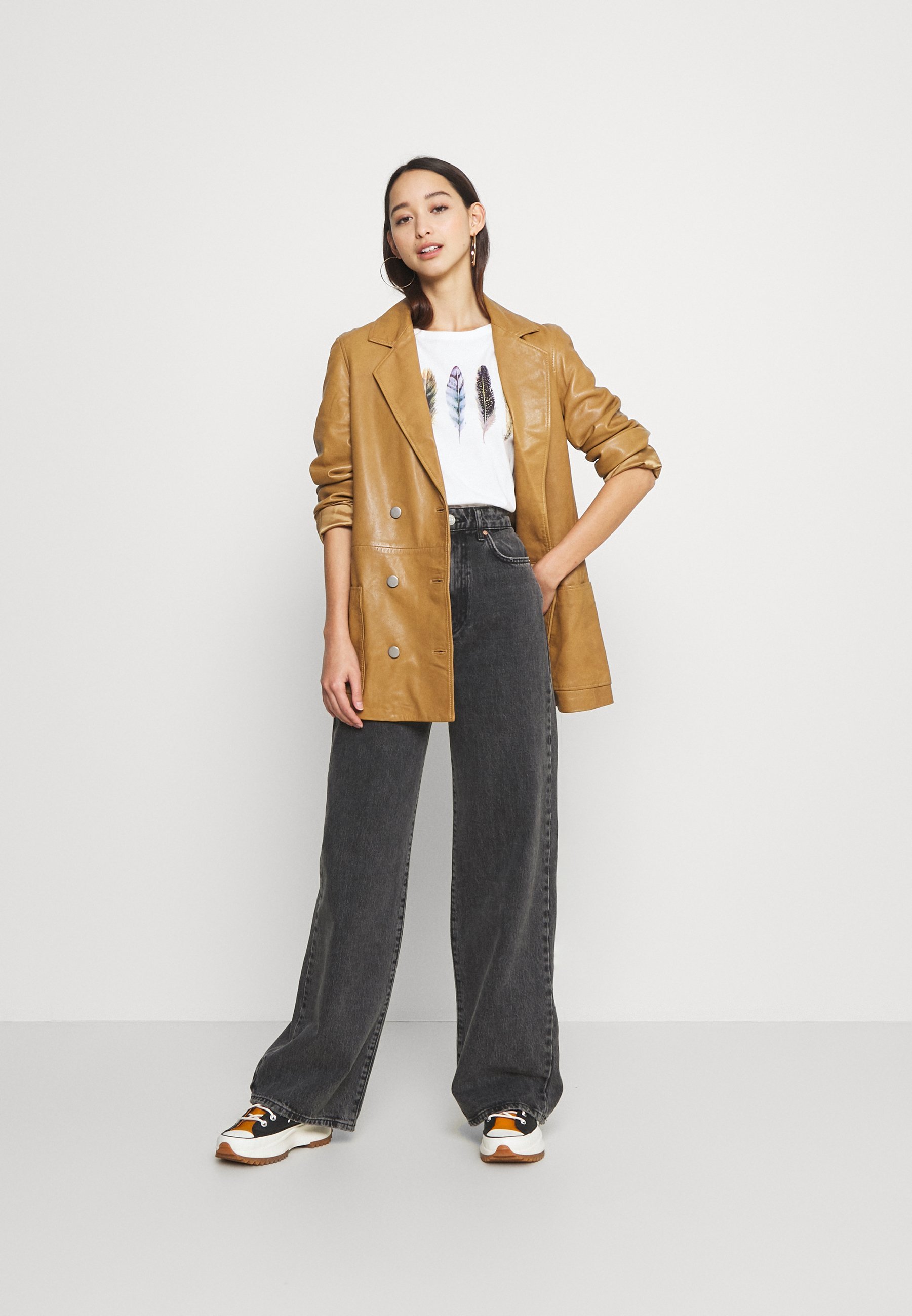 T-shirt Even&Odd Print - bianca