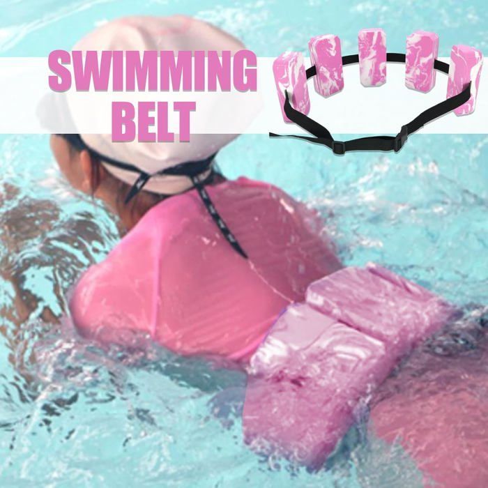 Cinturón de natación para niños y adultos, cinturón de flotación de espuma EVA con hebilla ajustable.