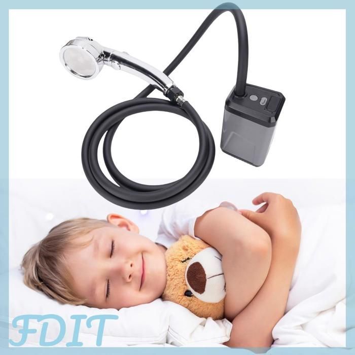 Ducha portátil para camping GOTOTOP, bomba de ducha eléctrica para exteriores, bomba para equipos deportivos, gris.