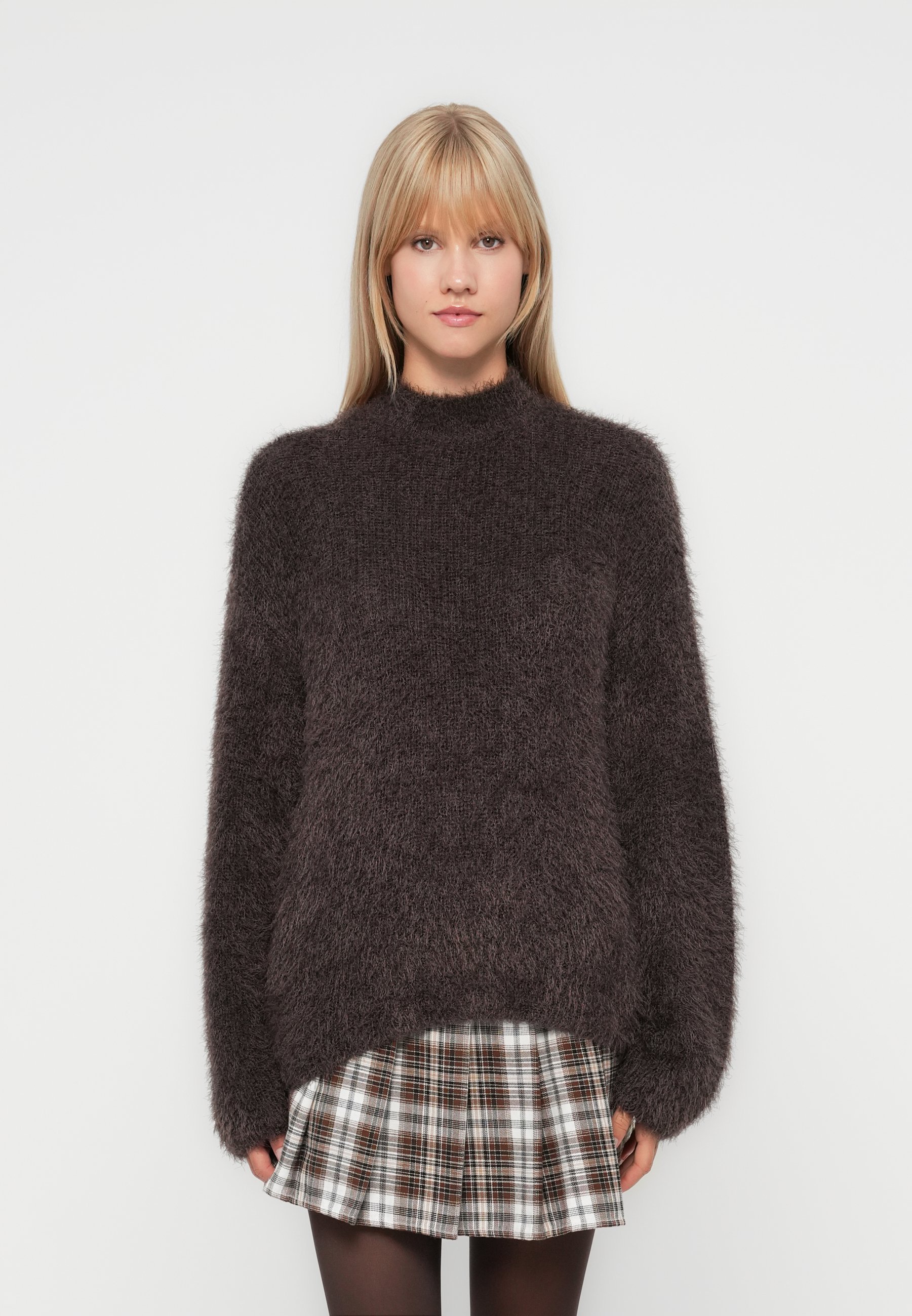 SOLO SU LLULU HIGHNECK - Maglione - marrone foca