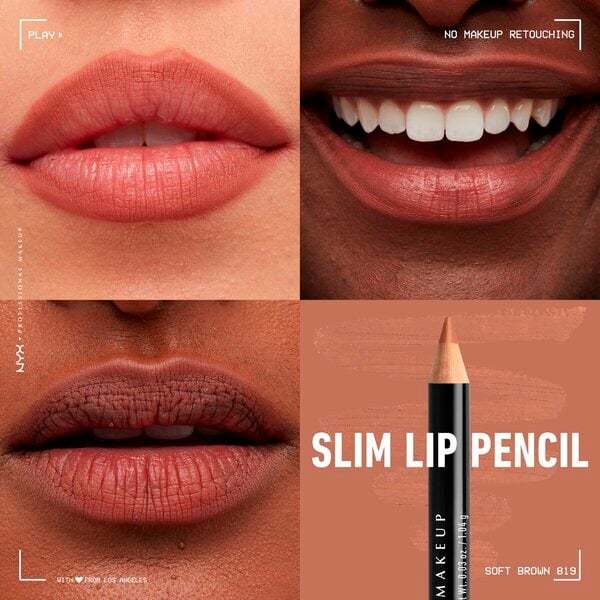 NYX Professional Makeup оловка за усне, танка, браон