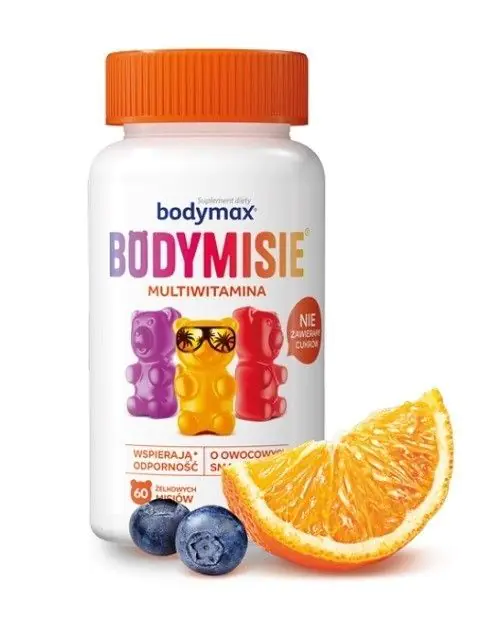 Bodymax Bodymisie Multiwitamina, Żelki dla dzieci od 3 lat i dorosłych, Smak owocowy