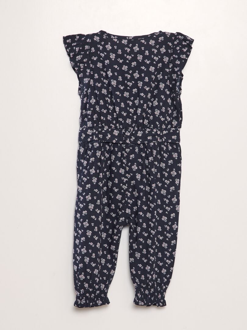 Mouwloze jumpsuit - BLAUW