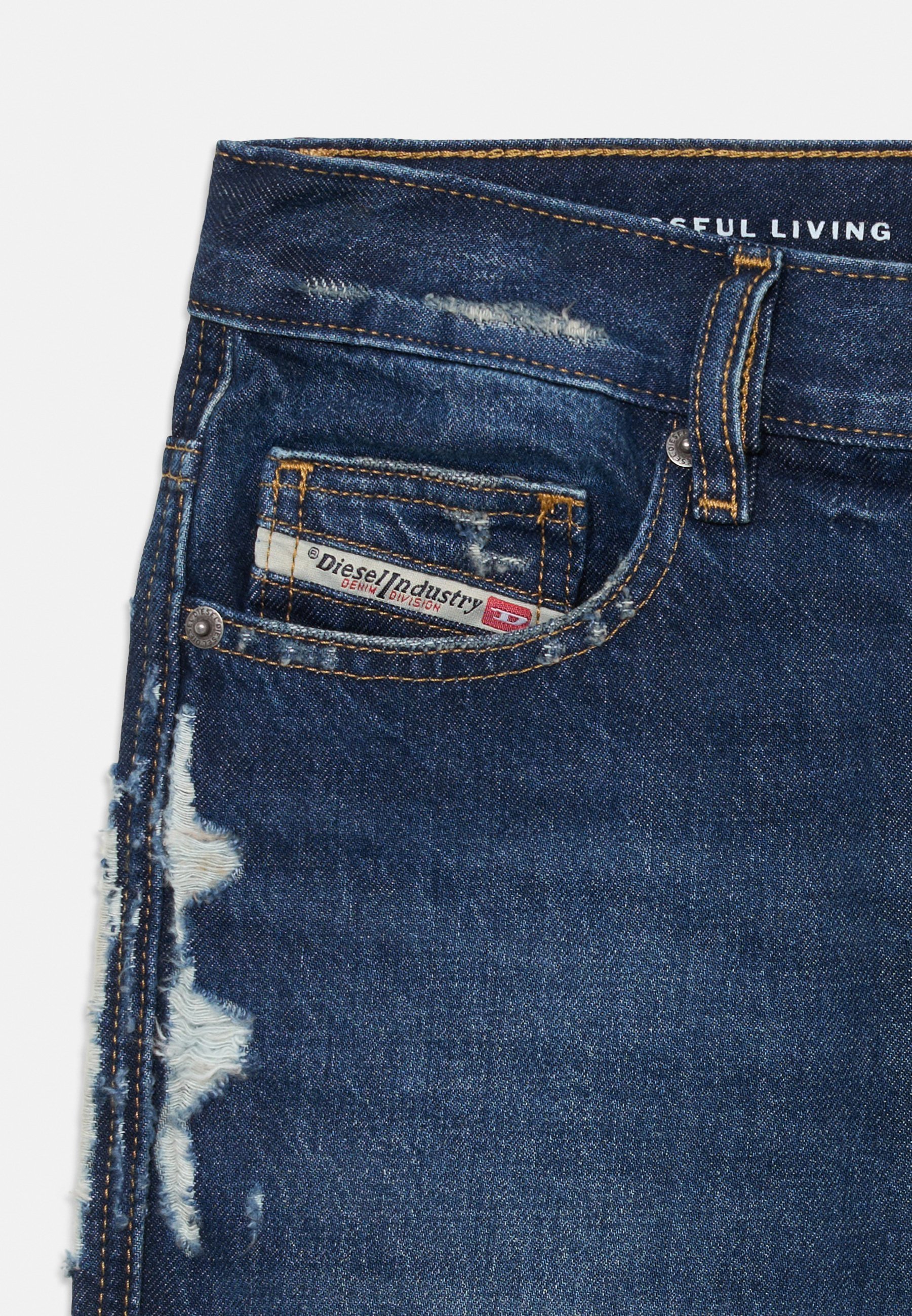 Jean Diesel D VIKER UNISEX - Coupe droite - Denim bleu
