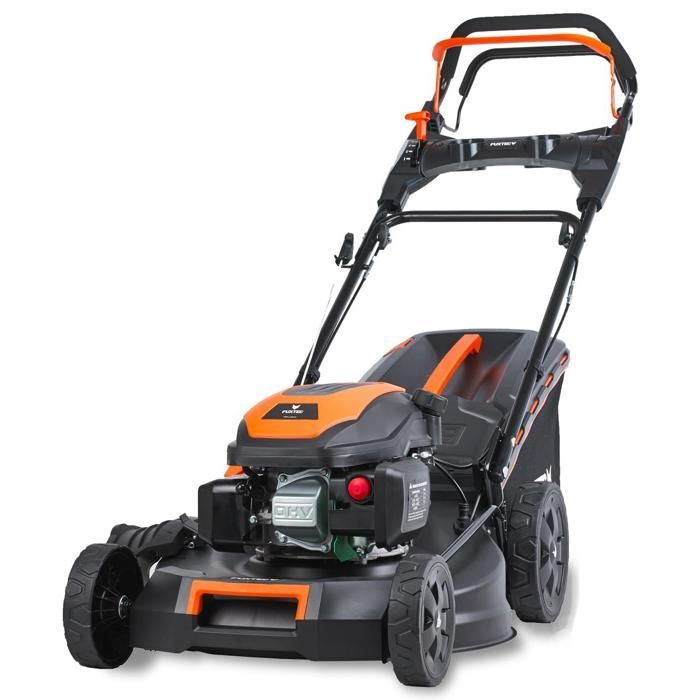 Rasaerba semovente a benzina FUXTEC 170cc, larghezza di taglio 51 cm, velocità regolabile, sacco di raccolta erba da 60 litri, facile da pulire – FX-RM5170PRO