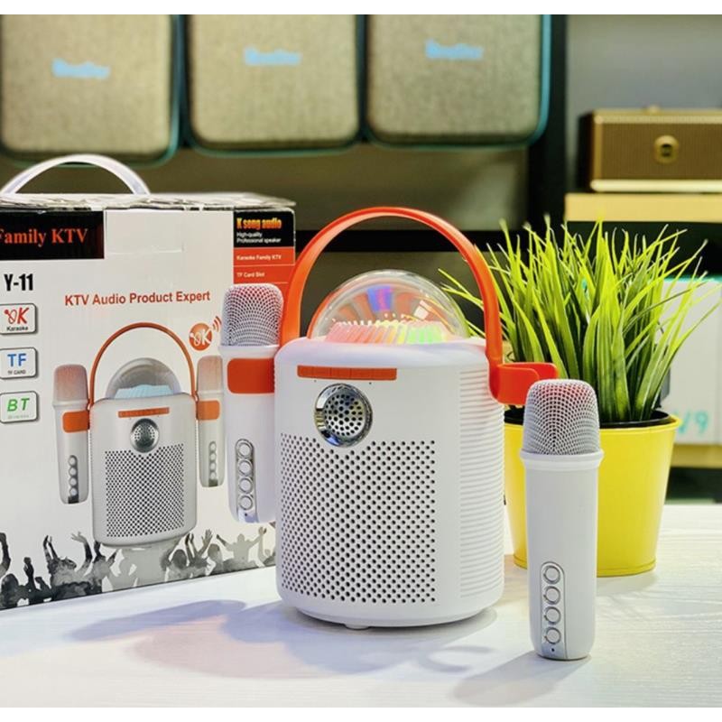 Smartek Bluetooth-Karaoke-Lautsprecher mit RGB-Beleuchtung