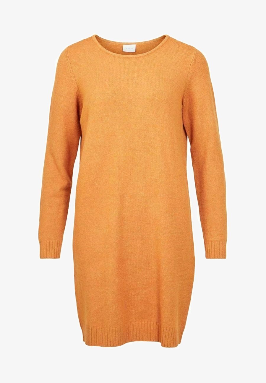 Robe-salopette VILA - jaune moutarde