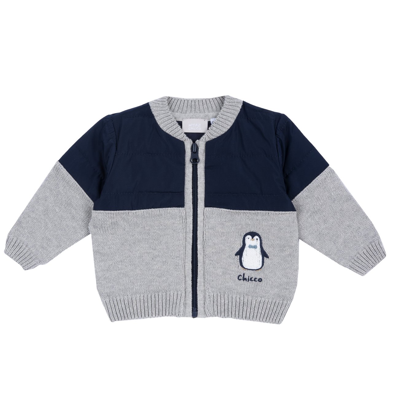 Cardigan tricotat cu pinguin