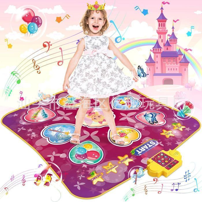 Alfombra de baile infantil - Alfombra de juegos musical con 9 botones luminosos, regalo de cumpleaños para niñas de 3 a 15 años.