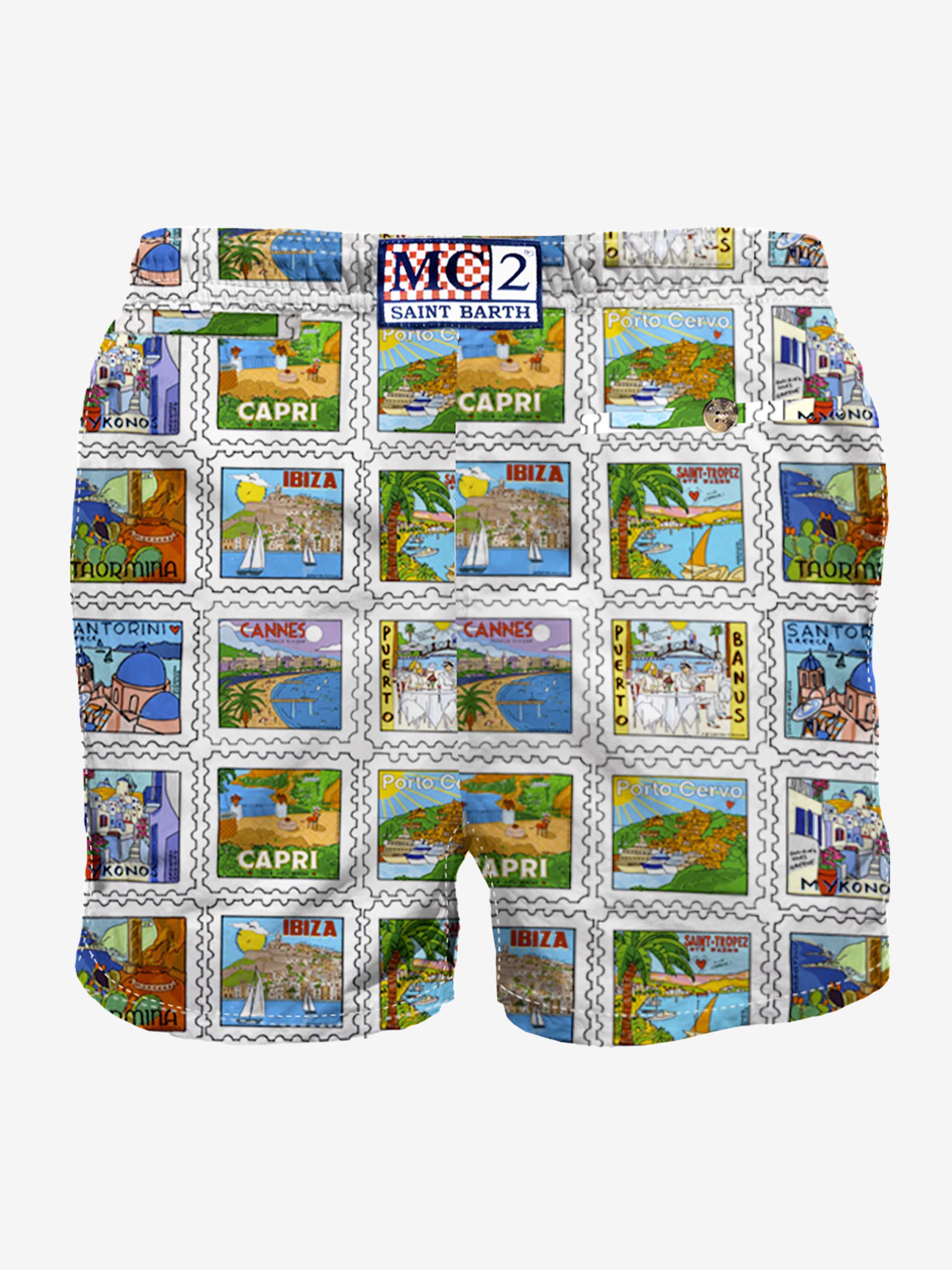 Herre badebukser med sommerprint