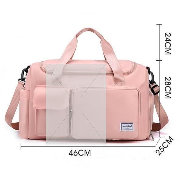 Large capacity fitness bag, foldable and waterproof travel bag, travel backpack, for yoga, swimming, sports, weekends