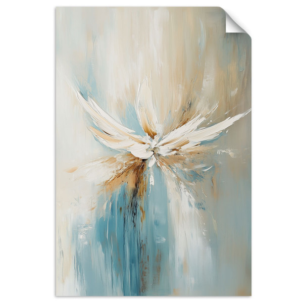 Naklejka samoprzylepna Feeby Abstrakcja Beżowy Turkusowy 20x30