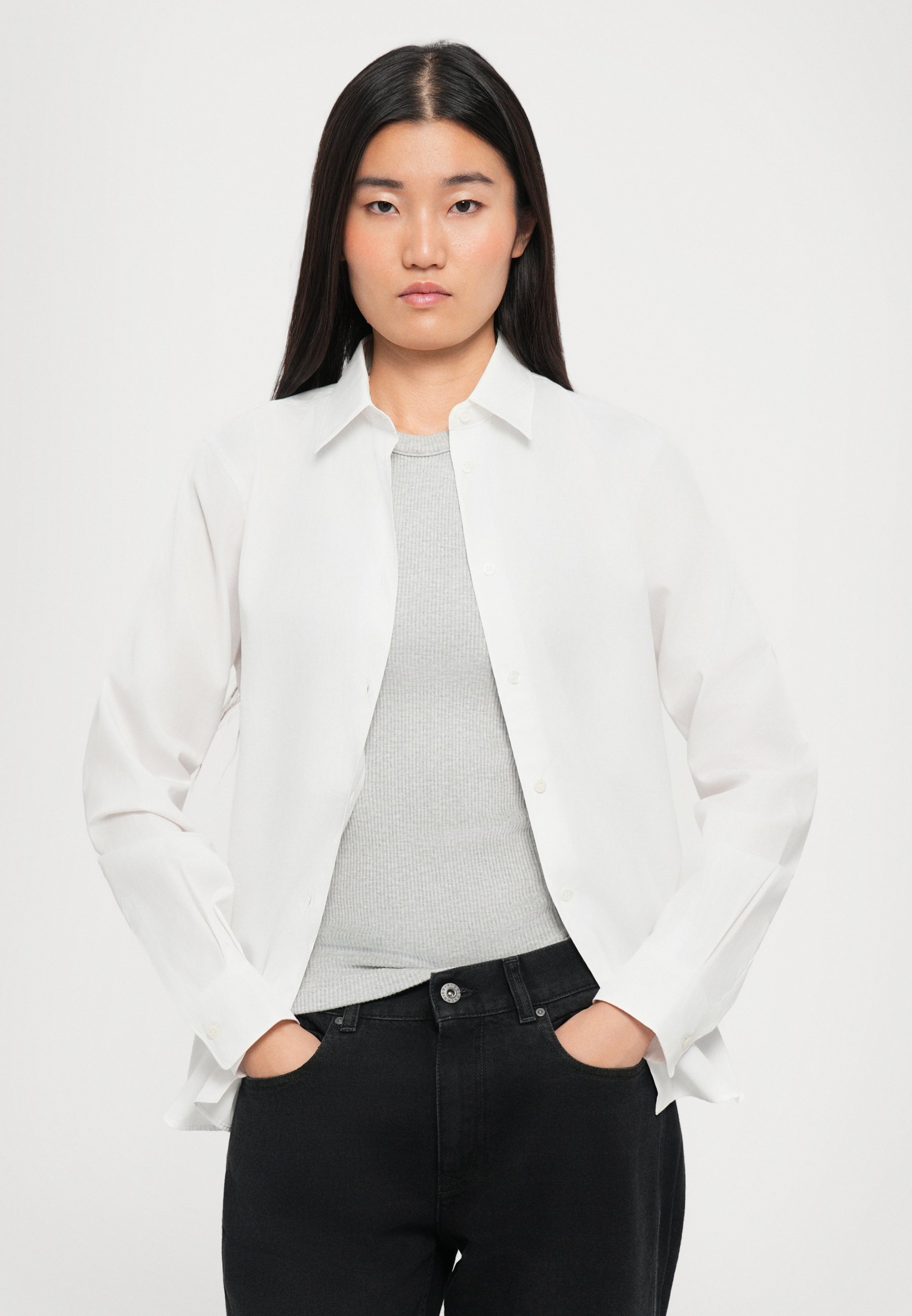 ASPESI CAMICIA - Bluse mit Knöpfen - weiß