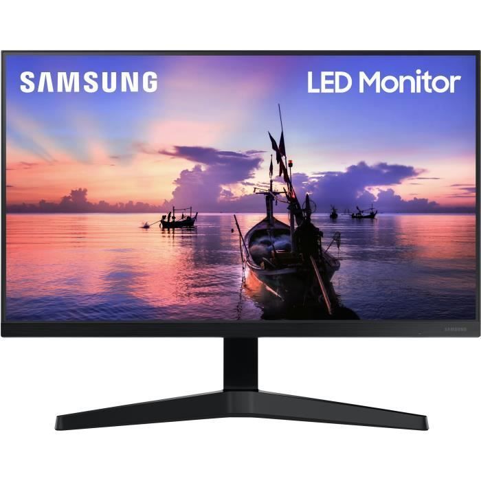 Monitor para PC - SAMSUNG - F22T450FQR - 22'' - FHD 1920x1080 - 75Hz - IPS - 5ms(GTG) - 250cd/m² - Pie ajustable - HDMI - DisplayPort